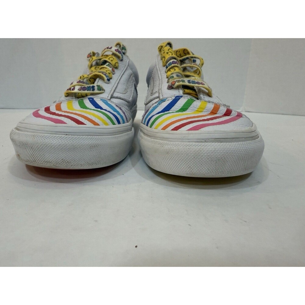 Vans X Flour Shop Old Skool Leather Rainbow Sneakers Shoes Mens 5.0 Womens 6.5 - Picture 4 of 16
